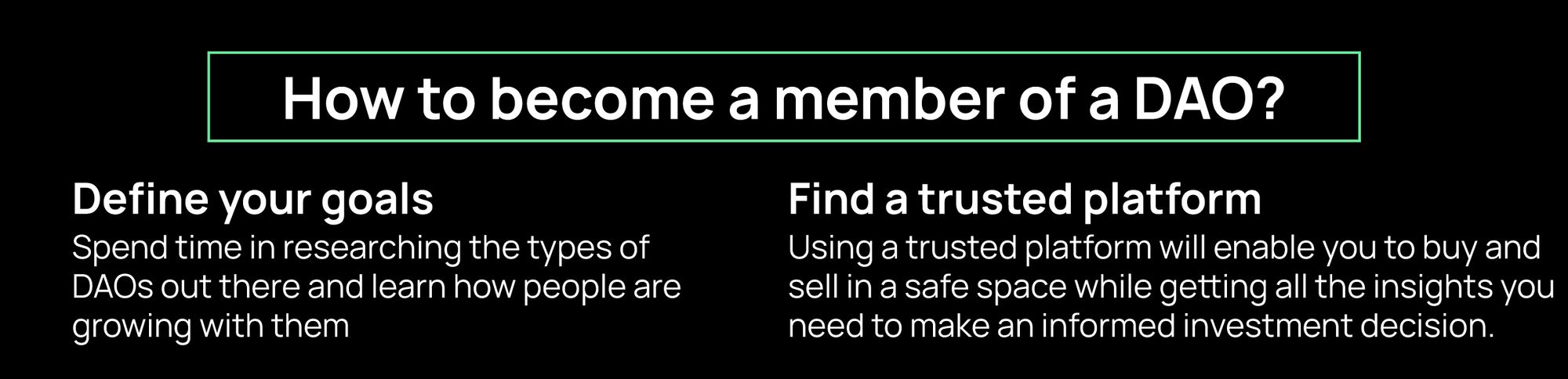 How to become a member of a DAO?