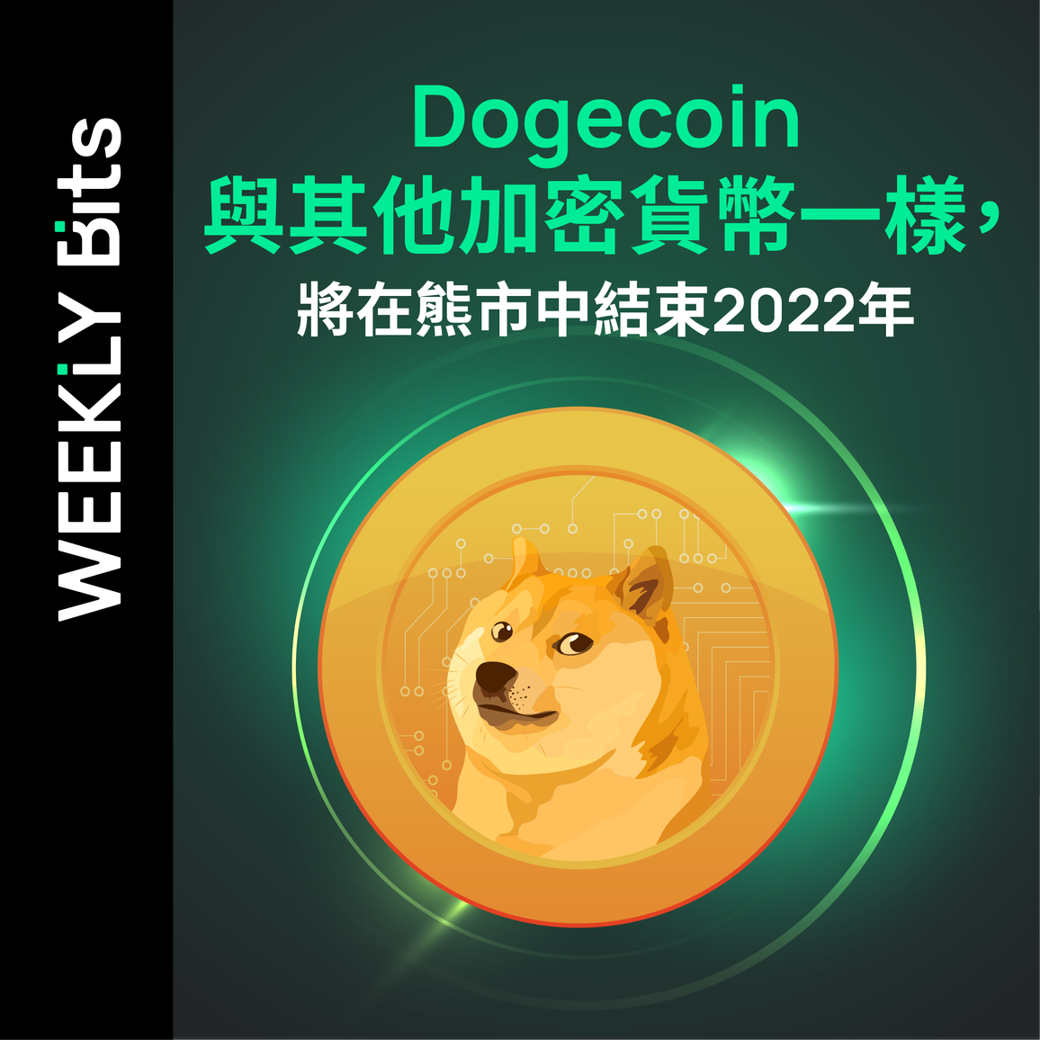 Dogecoin 與其他加密貨幣一樣，將在熊市中結束2022年