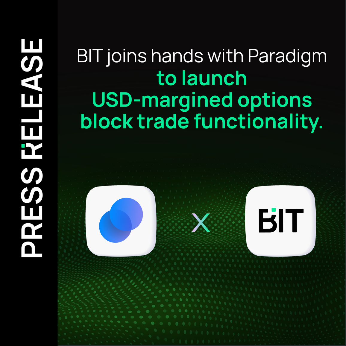 BIT joins hands with Paradigm to launch USD-margined options block trade functionality