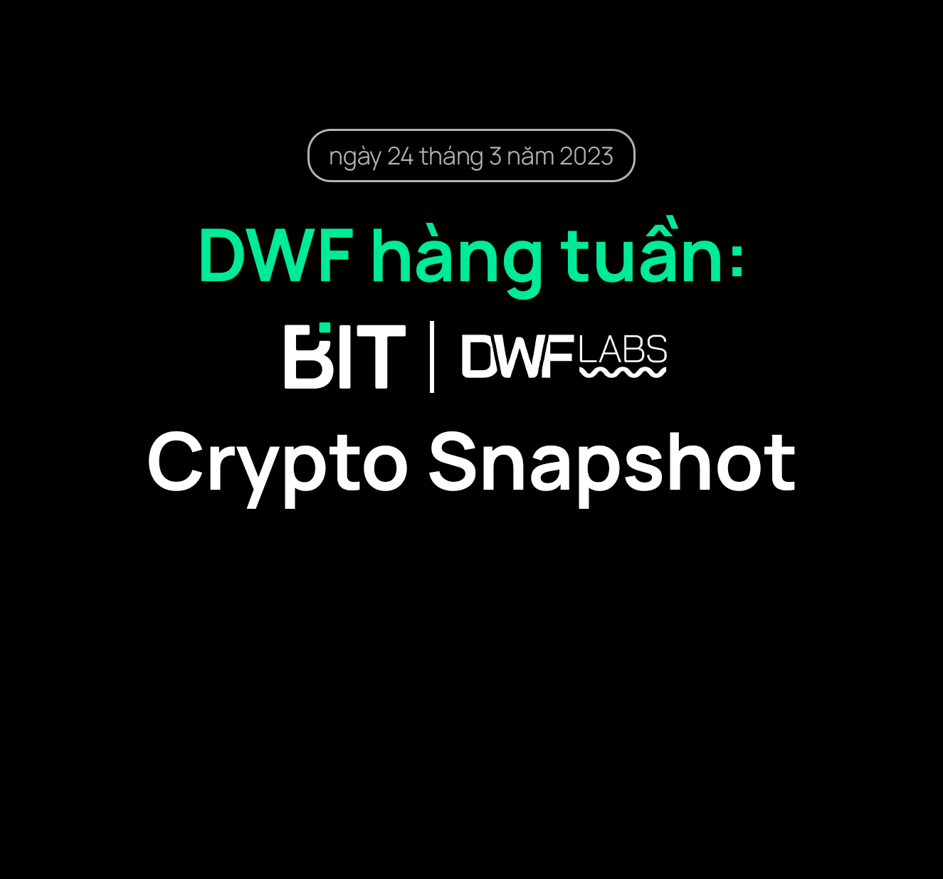 DWF hàng tuần: Crypto Snapshot