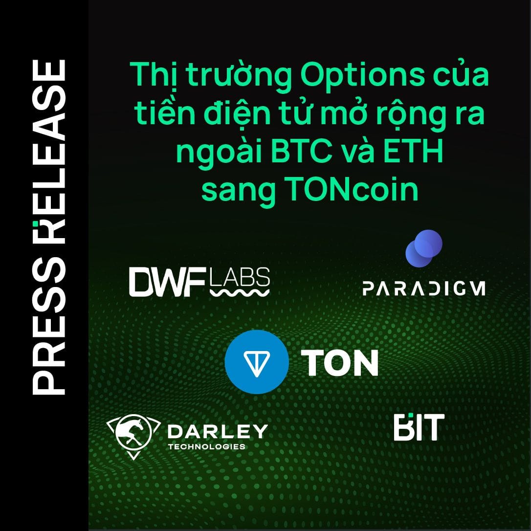 Thị trường Options của tiền điện tử mở rộng ra ngoài BTC và ETH sang TONcoin