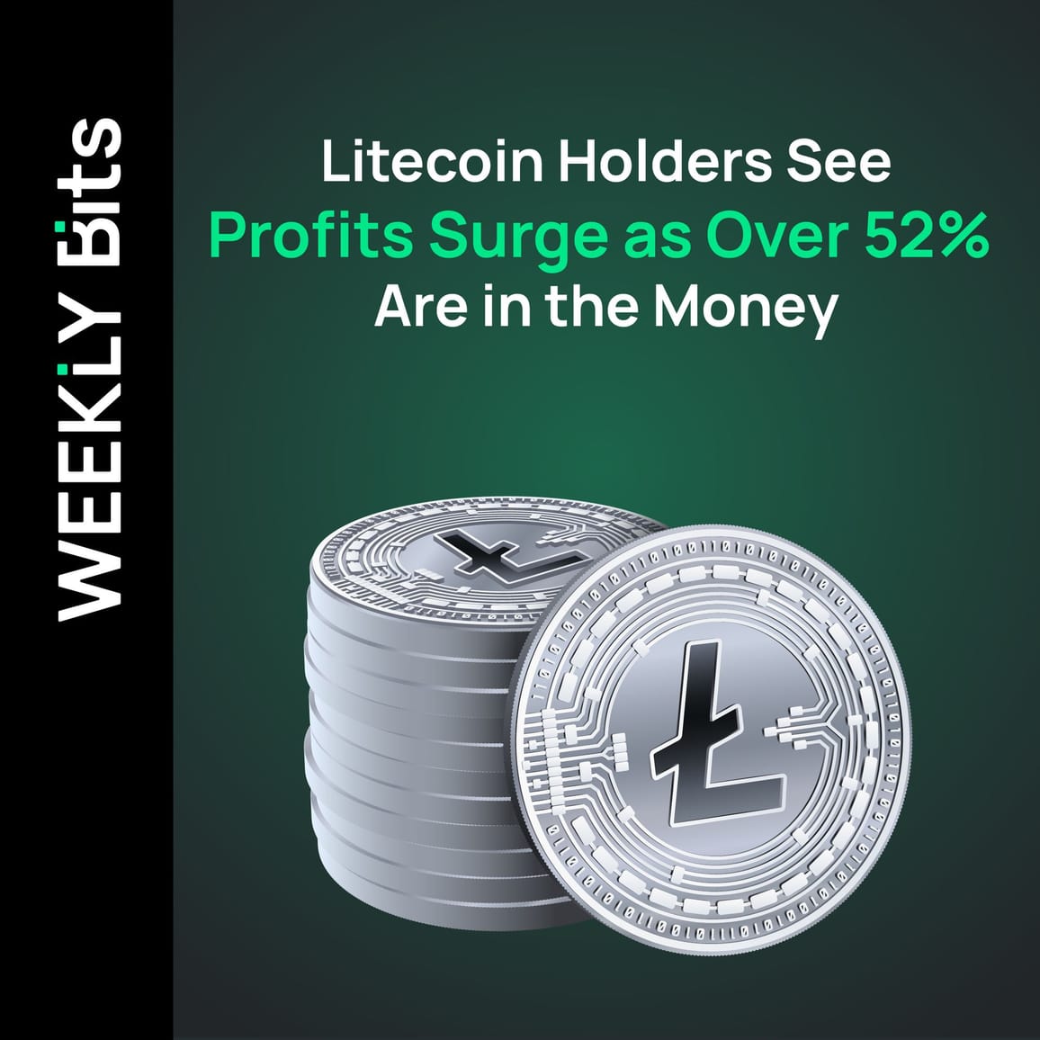 Litecoin Holders See Profits Surge as Over 52% Are in the Money