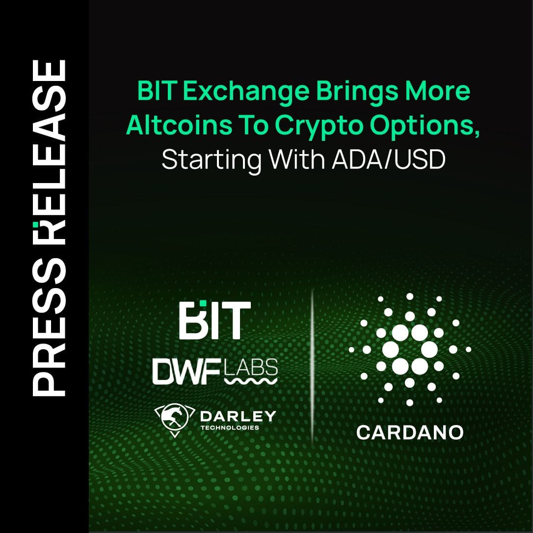 BIT Exchange Brings More Altcoins To Crypto Options, Starting With ADA/USD