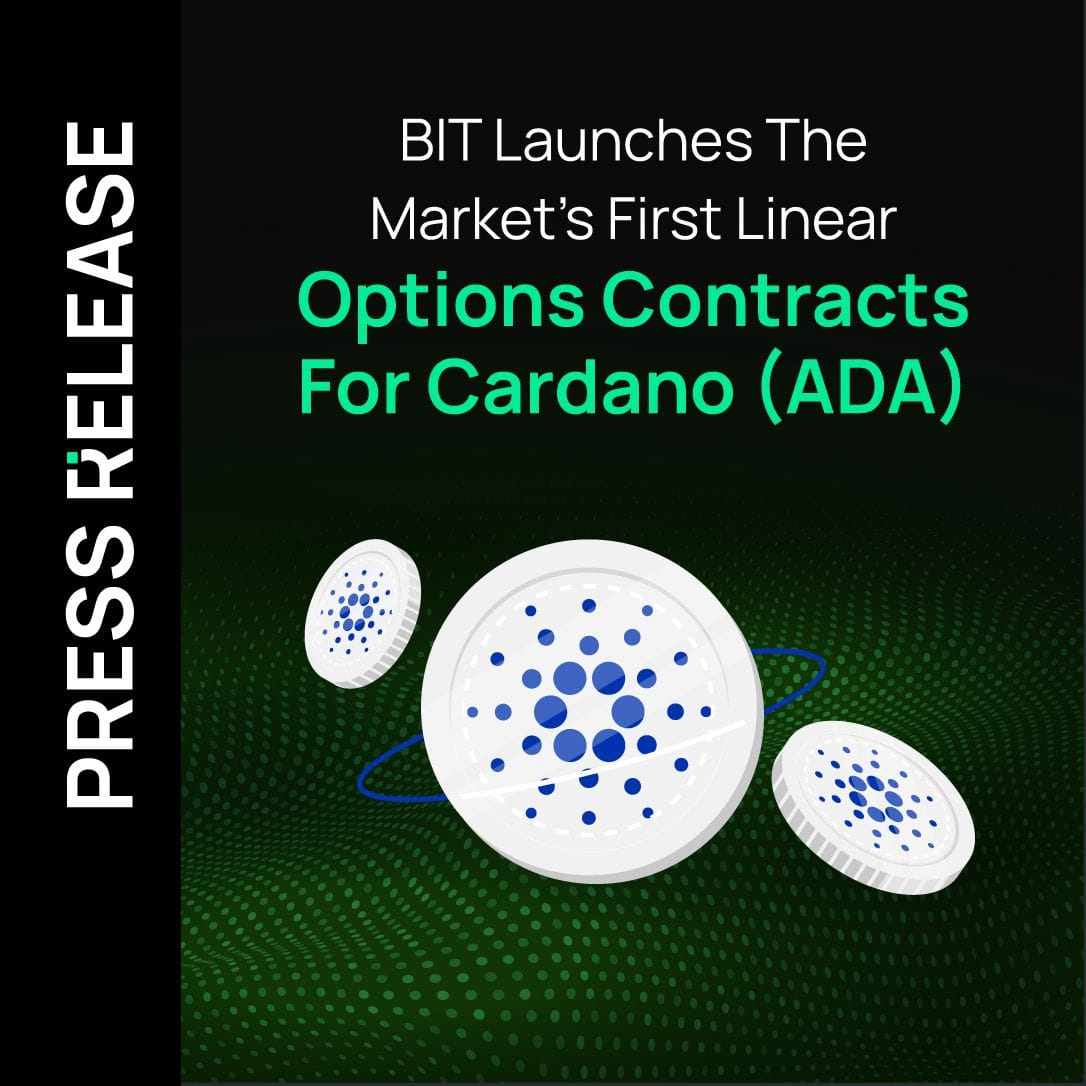 BIT launches the market's first linear options contracts for Cardano (ADA)