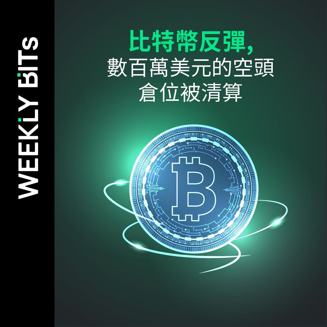 比特幣反彈，數百萬美元的空頭倉位被清算