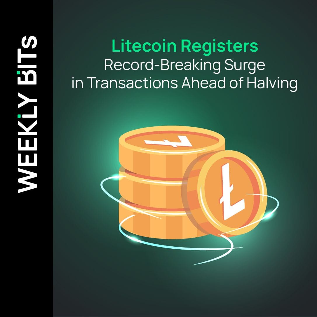 Litecoin Registers Record-Breaking Surge in Transactions Ahead of Halving