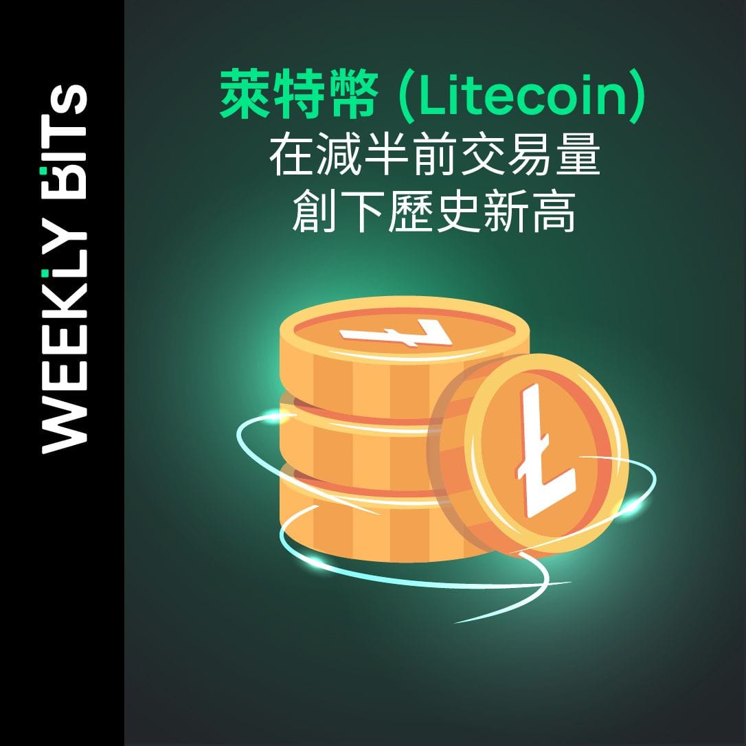 萊特幣 (Litecoin) 在減半前交易量創下歷史新高