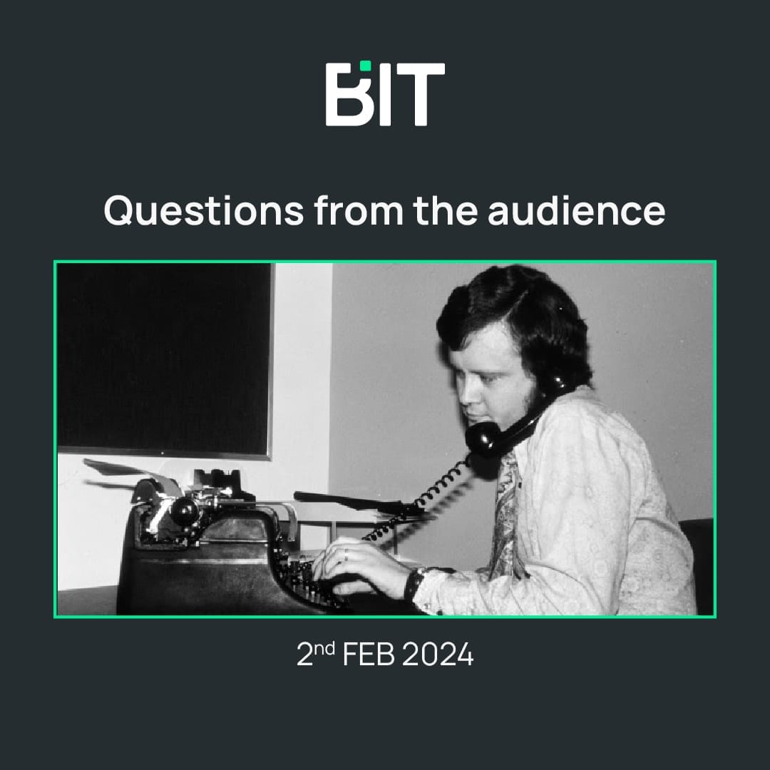 Questions from the Audience