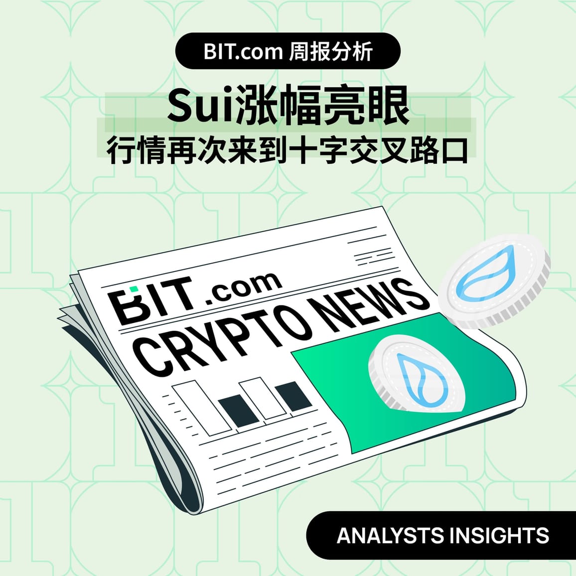 Sui涨幅亮眼，行情再次来到十字交叉路口