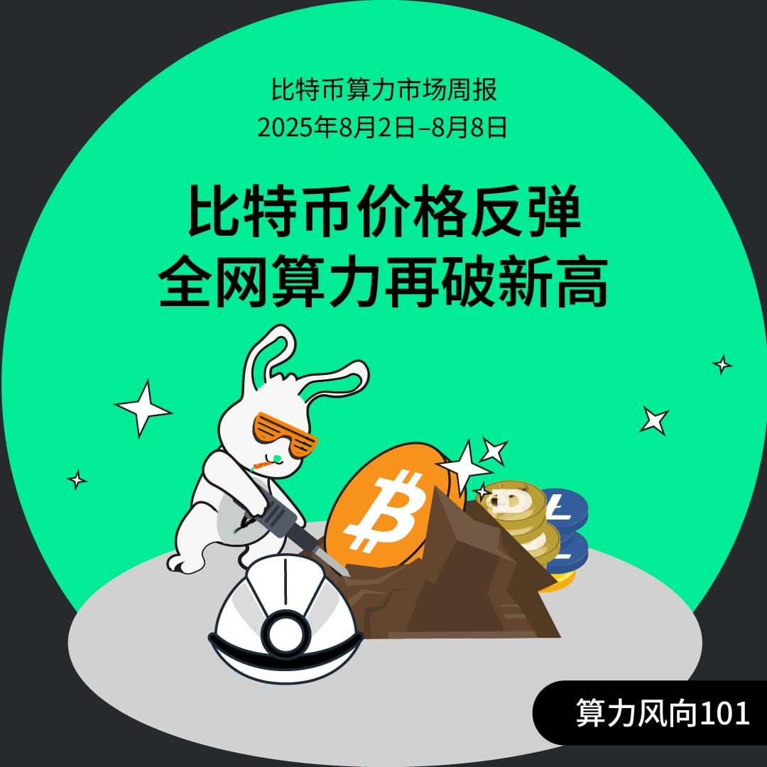 比特币价格反弹，全网算力再破新高